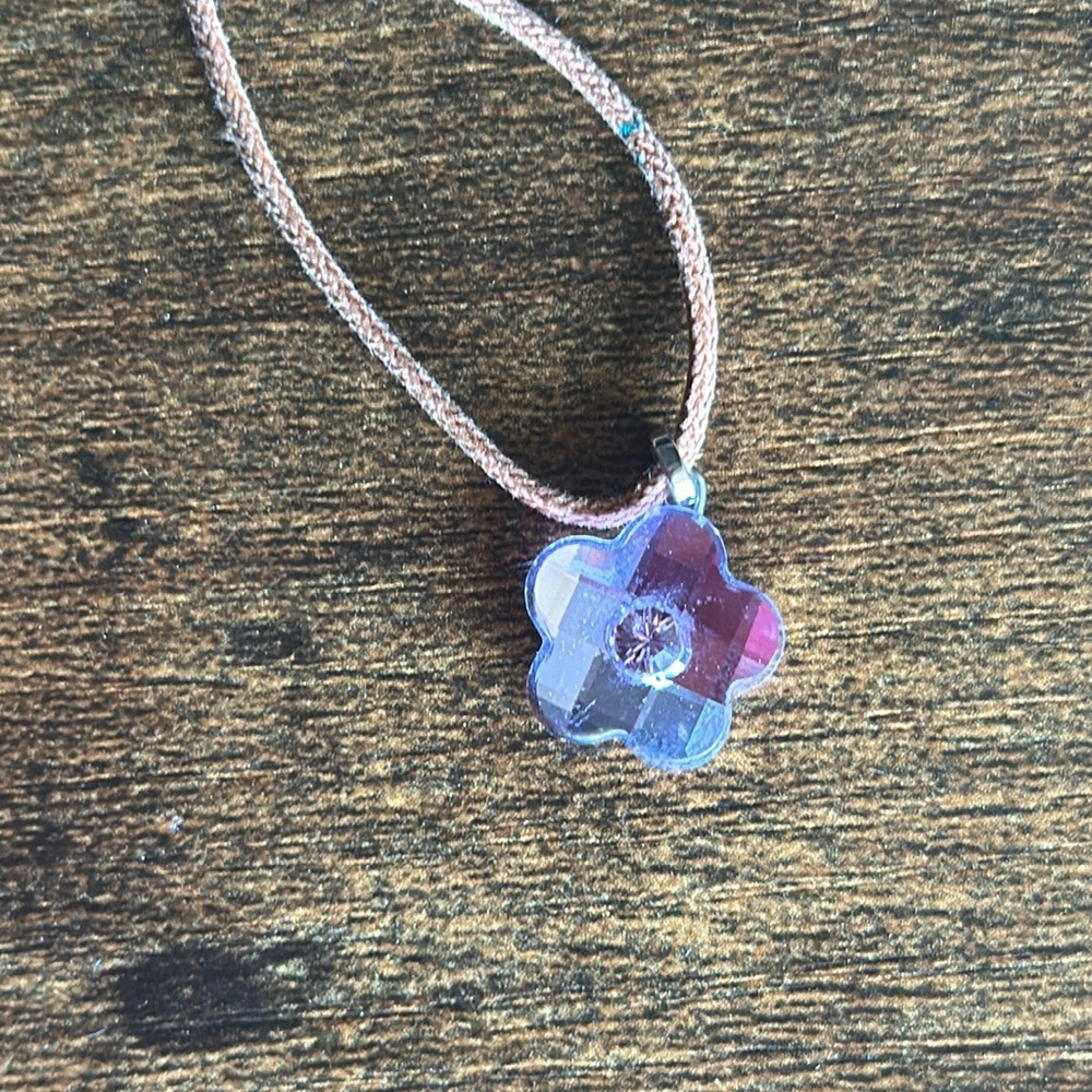 Swarovski Crystal Pink flower Necklace